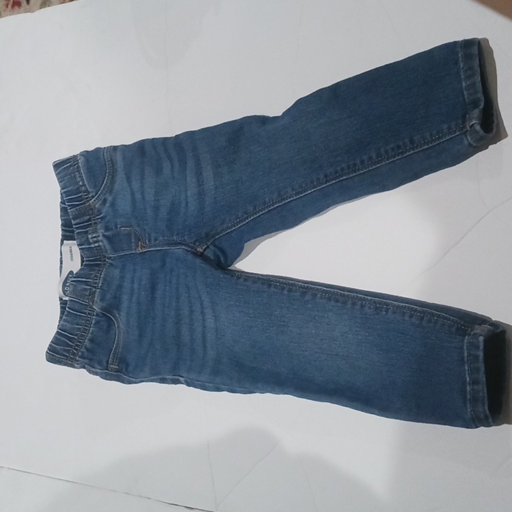 $4 Final Old Navy "Jeggins & Straight Leg Jeans" Sz. 2T Navy Denim - Picture 3 of 8